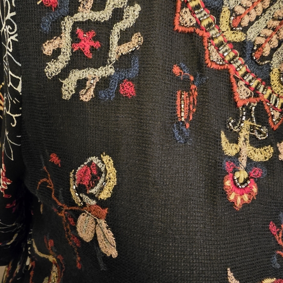 Philosophy Black Dress with Multicolor Embroidery - Picture 9 of 11